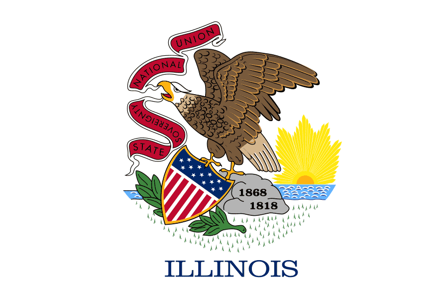 The Illinois state flag