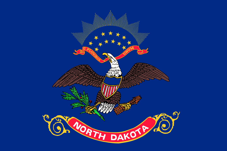 The North Dakota state flag